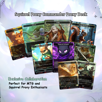 Squirrel Proxy Deck Chatterfang Combo 100 Cards + Sideboard + Tokens | Premium Quality Custom MTG Proxies for EDH Commander