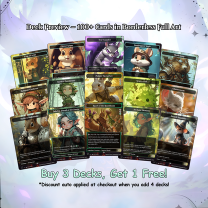 Squirrel Proxy Deck Chatterfang Combo 100 Cards + Sideboard + Tokens | Premium Quality Custom MTG Proxies for EDH Commander