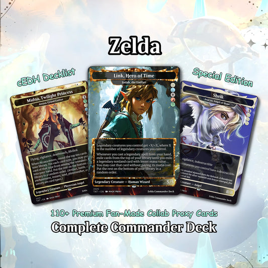 Saviors of Hyrule, 100 Card Proxy Zelda Themed Commander Deck, MTG EDH