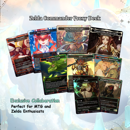 Saviors of Hyrule, 100 Card Proxy Zelda Themed Commander Deck, MTG EDH