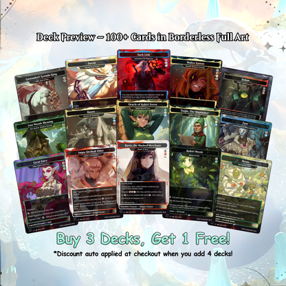 Saviors of Hyrule, 100 Card Proxy Zelda Themed Commander Deck, MTG EDH